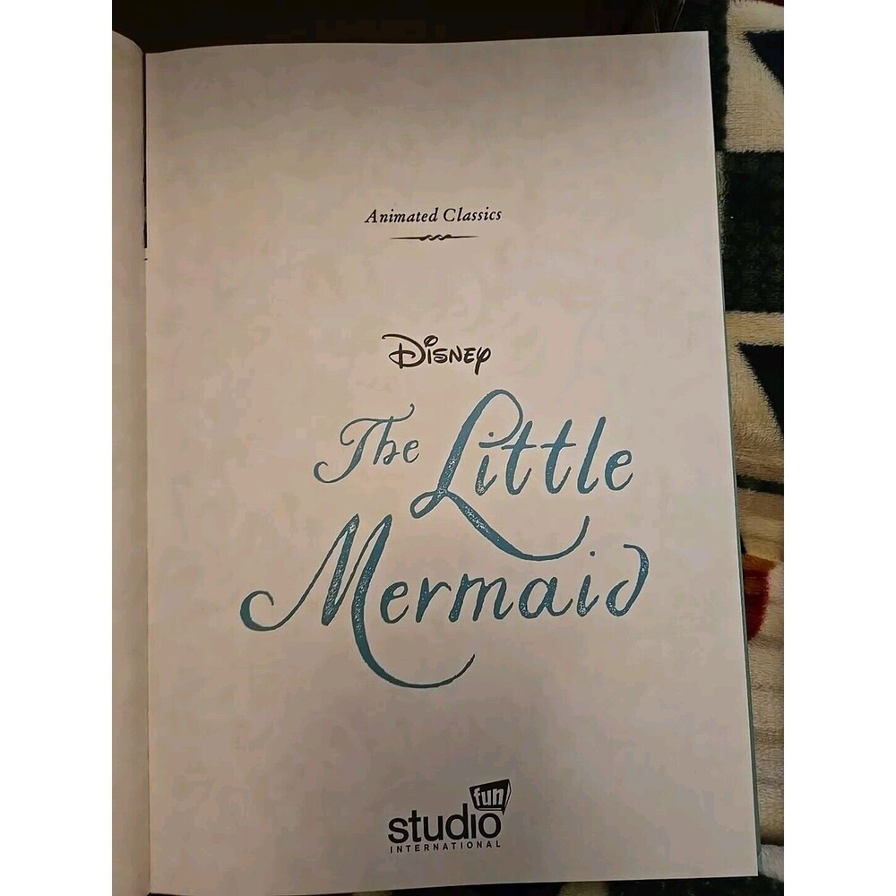 Disney The Little Mermaid Hardcover Storybook - Teal & Gold Accents - Picture 4 of 5